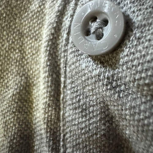 Pierre Cardin men's polo shirt used, size M, gray melange