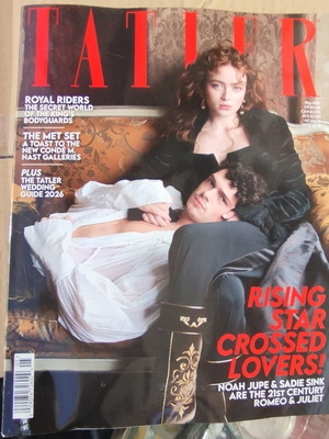 Tatler Magazine UK Μάιος 2026 καινούργιο, εξώφυλλο Romeo & Juliet με Sadie Sink και Noah Jupe