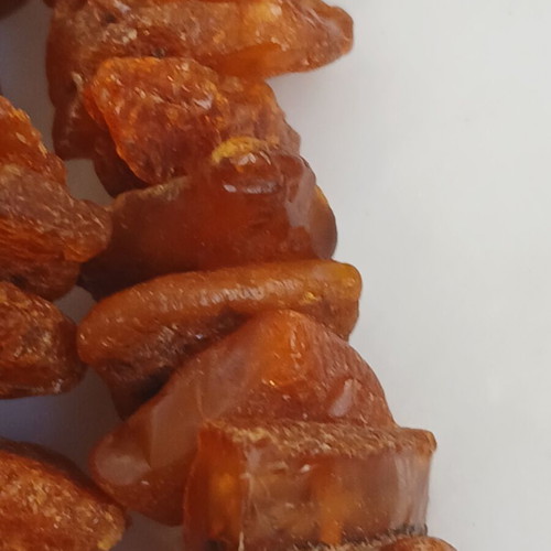 Necklace of natural amber, 70 cm length, 45 grams
