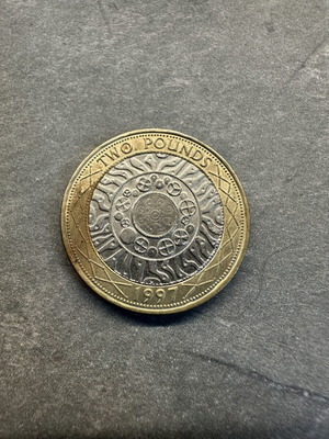 Collectible England 2 Pounds Coin 1997 Technology like new