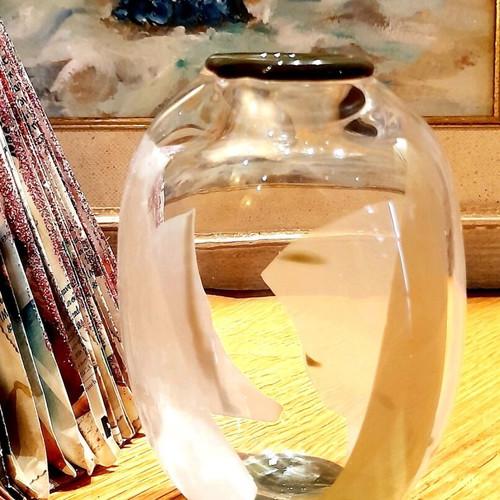 Kosta Boda Anna Ehrner Vase Model 48205, new, art glass