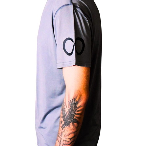Legendary T-shirt grey size L, new, polyester-spandex blend