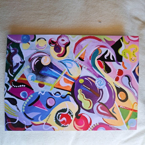 Abstract poster on 300g cardboard, size 12.5×18cm made to order