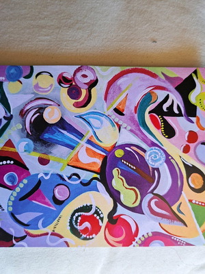 Abstract poster on 300g cardboard, size 12.5×18cm made to order