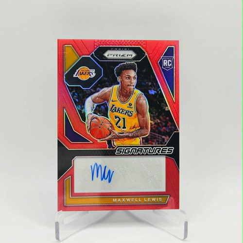Panini Prizm Maxwell Lewis Rookie Signatures Red /99 like new