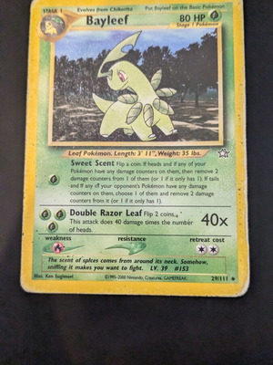Bayleef Pokmon TCG Neo Genesis 29/111 -  3,50 - Vendora.cy