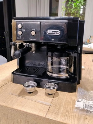 Professional espresso machine with drip coffee maker used