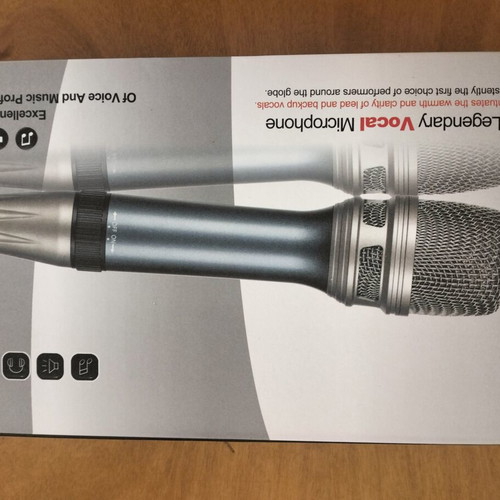 Professional microphone with 5m cable and RCA adapters