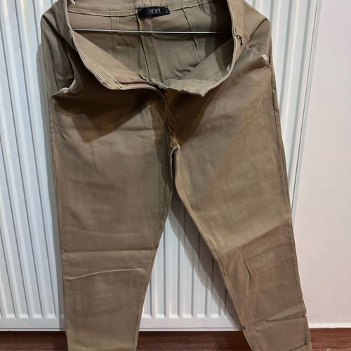 Anel women's fabric pants beige like new, size S