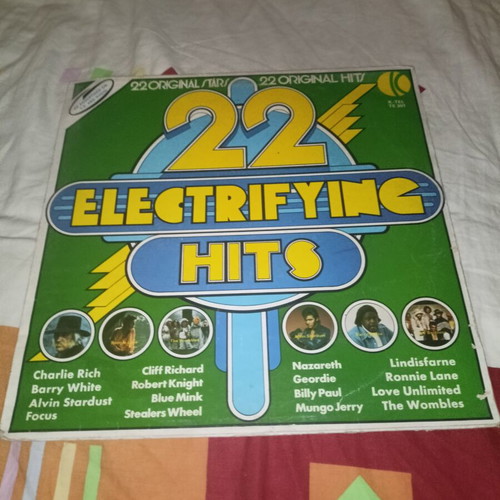 22 Electrifying Hits vinyl record used, pop compilation 1974