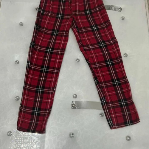 Holiday pajamas set red size M like new
