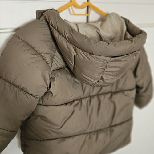 Zara hooded puffer jacket used, very warm, size 3-4 years, olive green