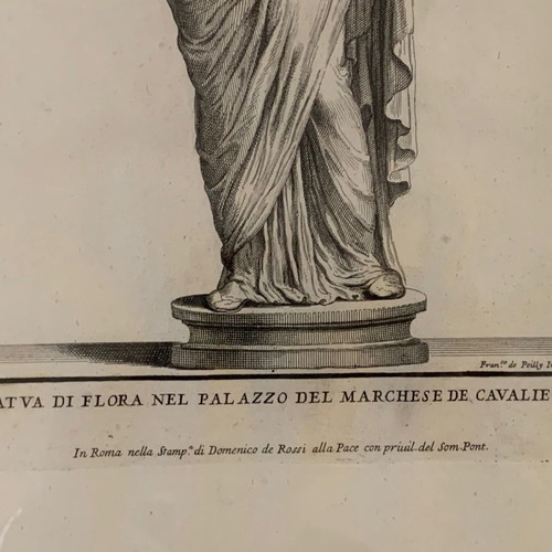 Chalcography used with frame and marquetry