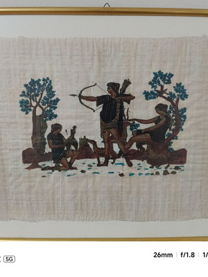Κάδρο πάπυρος σε άριστη κατάσταση 52x44 εκ