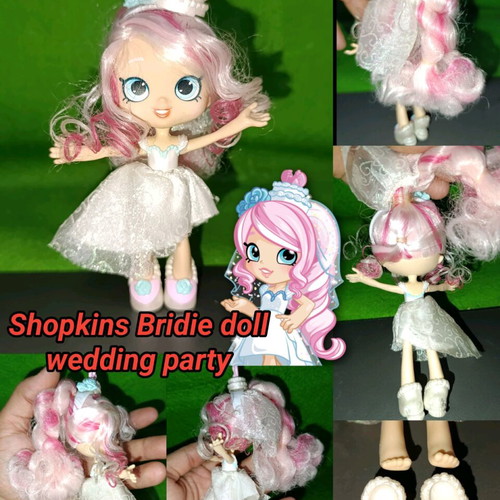 Shopkins Bridie doll used, 2017 wedding party bride figure