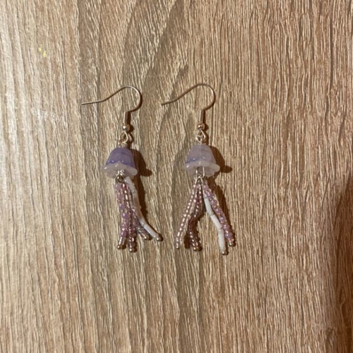 Handmade purple earrings made to order inspired by Barbie Mermaidia