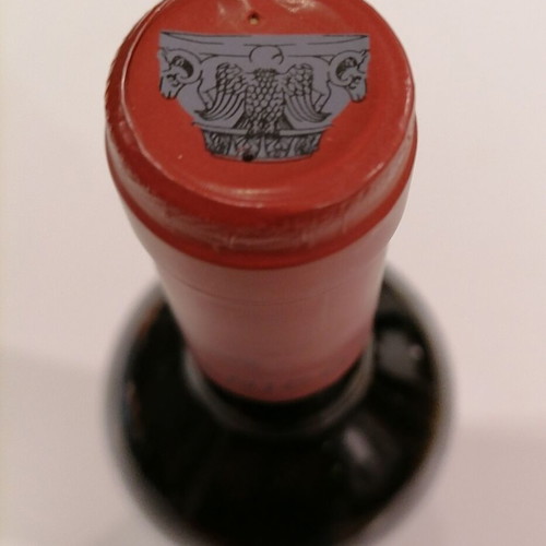 Chateau Niko Lazaridi 2005 wine bottle like new, red dry