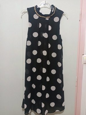 Women's dress used, French brand with chain neckline, size S