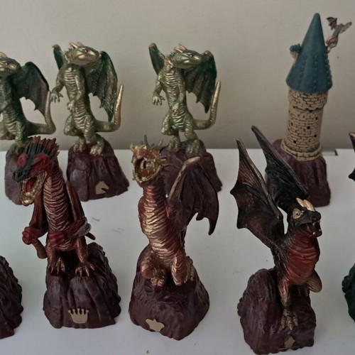 Dragon chess pieces Harry Potter new