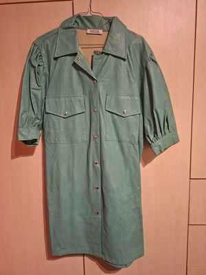 Turquoise leather dress like new, Shop And Co