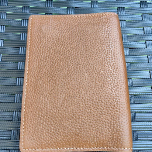 Hermes document case used, brown leather