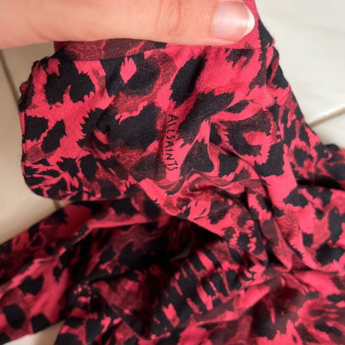 Allsaints top like new with animal print, size S