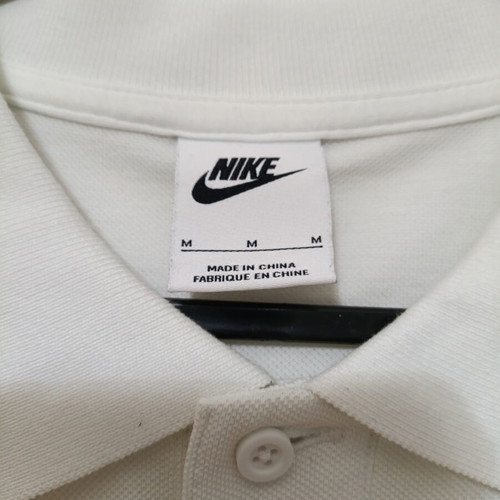 Nike Polo Shirt white medium cotton like new