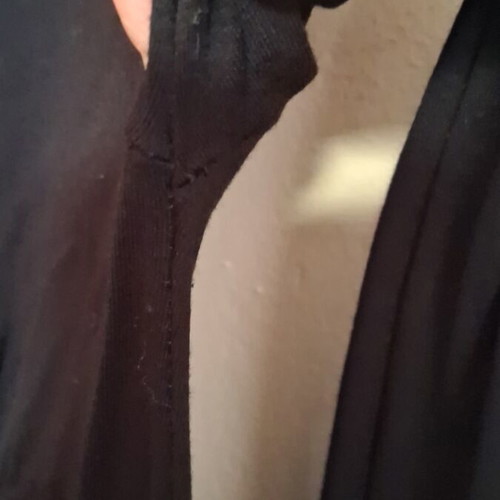 Anel blouse one size black like new, hip length