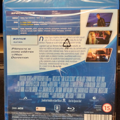 60 Seconds Blu-Ray new with Greek subtitles