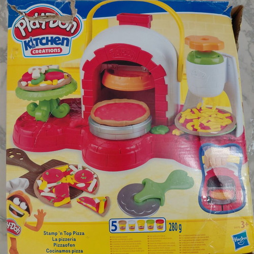PlayDoh Kitchen toy used with box wear