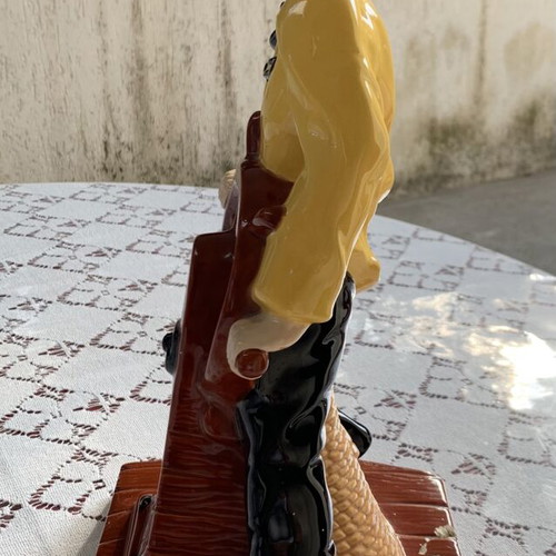 Vintage Fres-O-Lone Ceramic Captain Statue used, 40cm