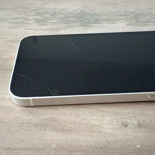 Apple iPhone 12 mini 64GB, white, with screen crack