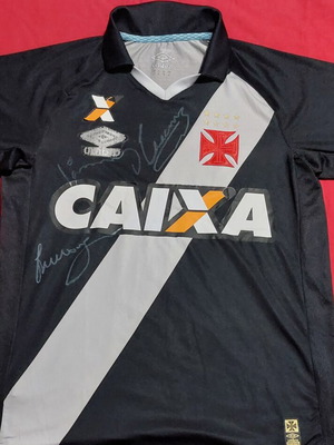Vasco de Gama Jersey vintage signed by Giovanni, Luciano, Leonardo, like new