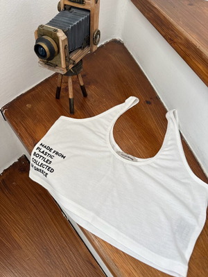 Top Circular Independence white, no S, unworn, Vassia Kostara