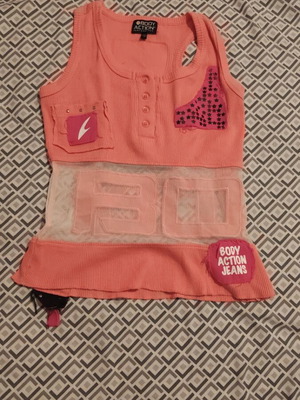 Body Action pink women's top, size S