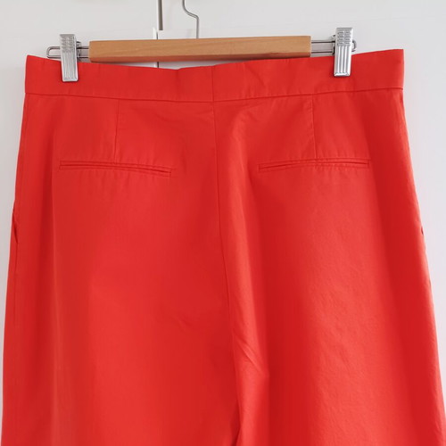 COS Women's Red Cotton Trousers Size EU 38 US 8 Like New