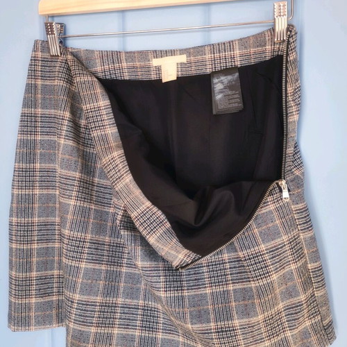 H&M Gray Checked Suit Like New