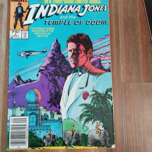 Indiana Jones and the Temple of Doom Marvel comic adaptation issues 1 and 2 used