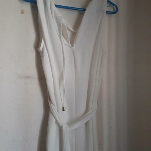 White one-piece jumpsuit like new, size M
