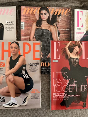 Elle, Madame Figaro & Shape magazines, set of 5