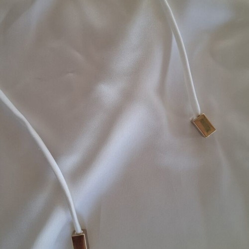 Zara white top with gold detail