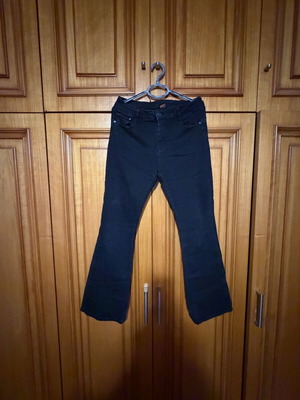 Elastic pants like new, black and blue, size XXL