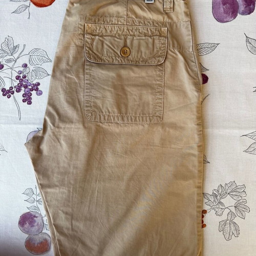 Cerruti bermuda shorts used, 100% cotton, size L, beige