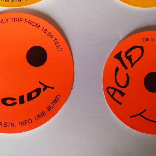 Acid Club stickers like new, various colors