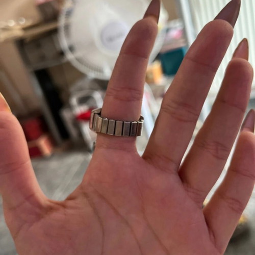 Vintage mini watch ring silver like new