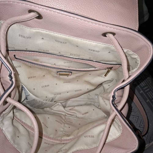 Guess pink backpack like new with metal details