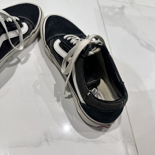 Vans Old Skool black sneakers with white stripe, size 39