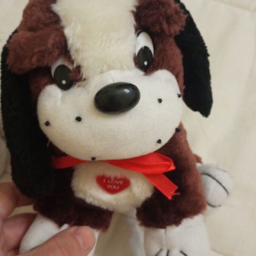 Plush dog set used, pack of 2