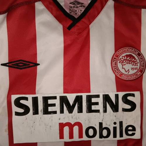 Olympiacos 2002-03 Umbro jersey used, size Small
