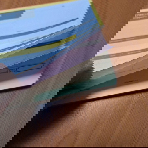 Απόδειξη Είσπραξης Μετρητών - Επιταγών Logigraf καινούργιο 14x20cm τριπλότυπο